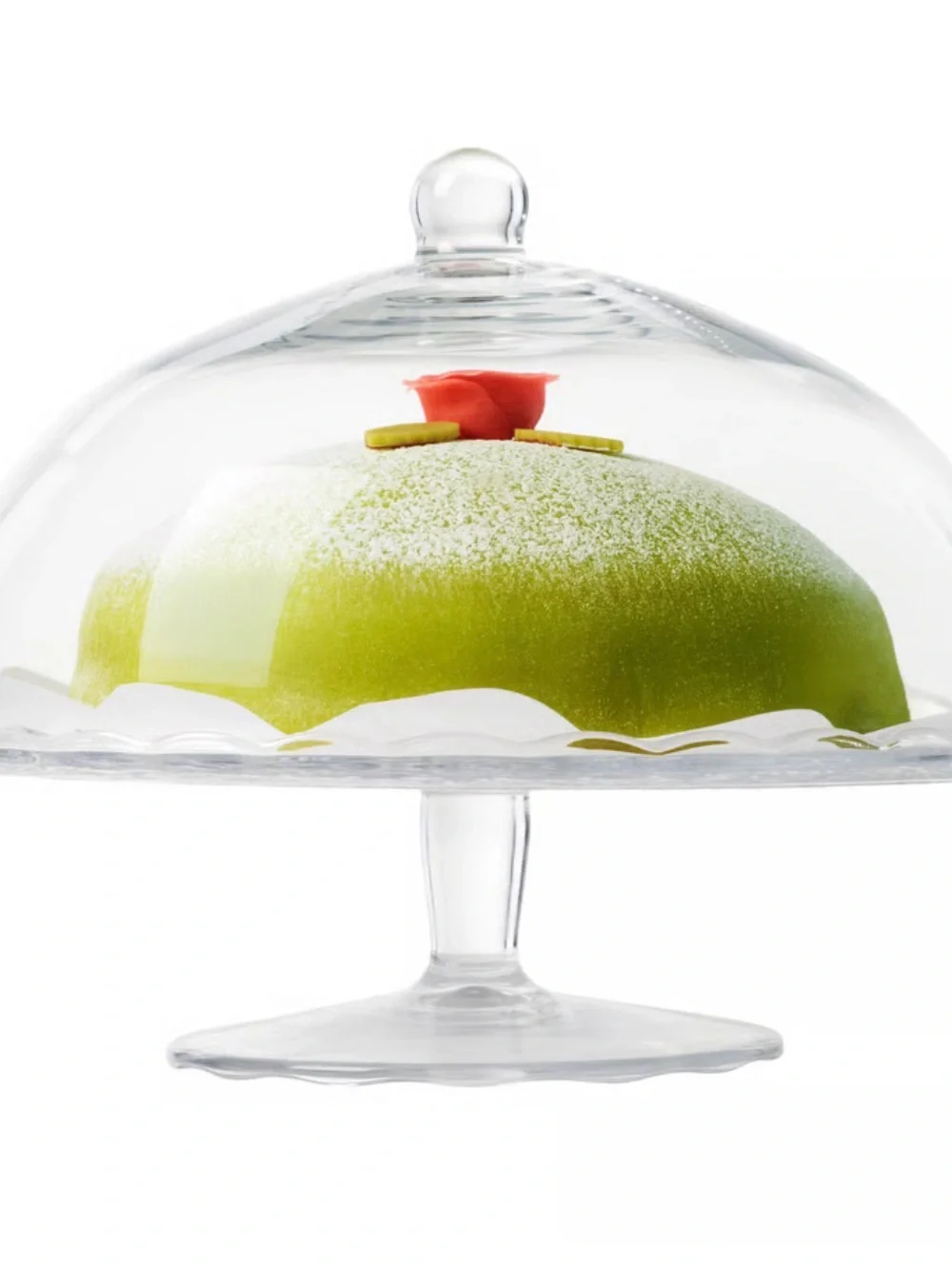 New IKEA ARV BROLLOP Cake Stand with Lid Clear Glass 29 cm (11 